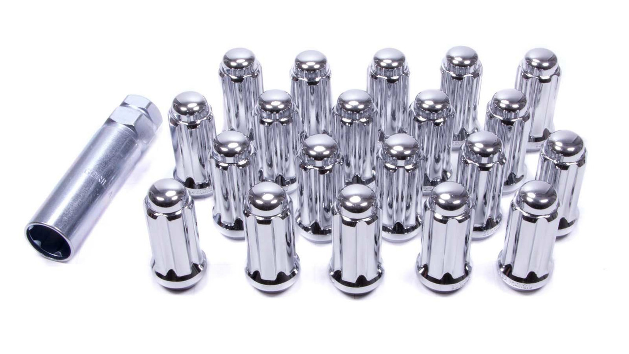 14mm x 2.0 5 Lug Kit Chrome