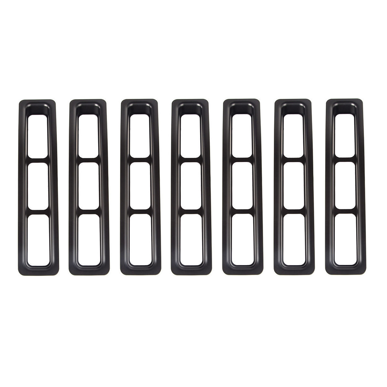 Grille Inserts Black 97- 06 Jeep Wrangler TJ