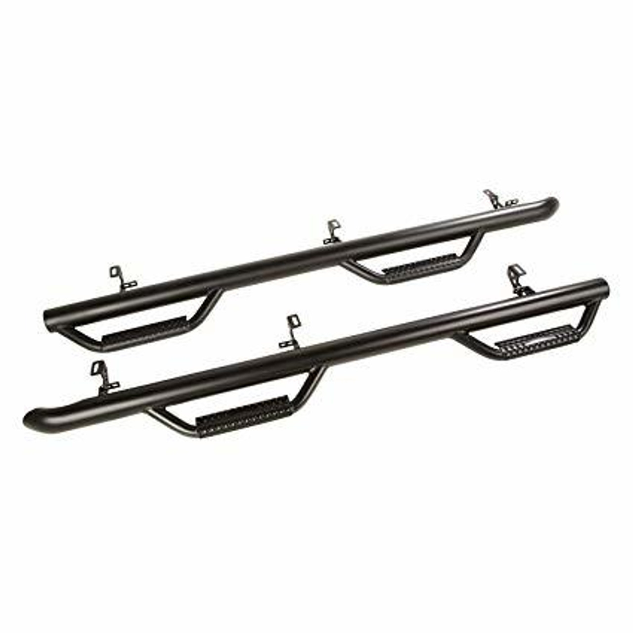 Rugged Ridge Spartan Nerf Bar Textured Black 18-20 Jeep Wrangler JL 4 Door - 11596.04