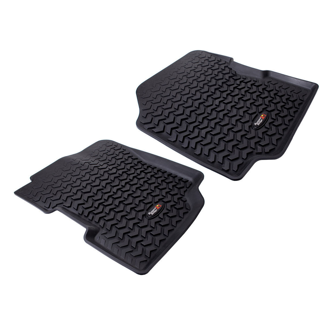 Floor Liners Front Black 76-95 Jeep CJ5/CJ7/C