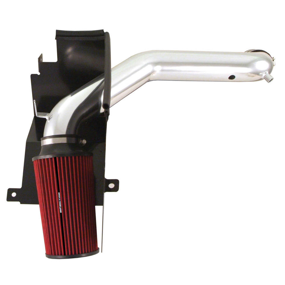 Spectre 03-08 Dodge RAM 1500/2500 V8-4.7/5.7L F/I Air Intake Kit - Clear Anodized w/Red Filter - 9932