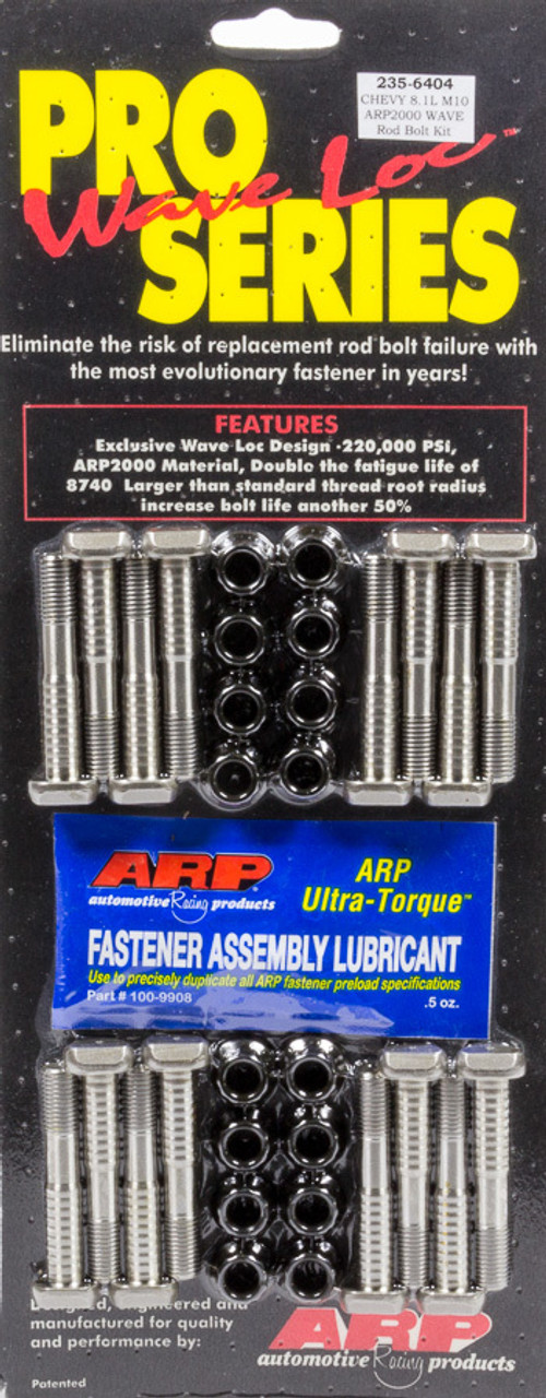 ARP BB Chevy 8.1L M10 ARP2000 pro wave-loc rod bolt kit - 235-6404