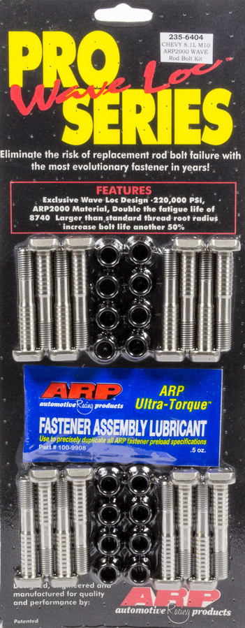 ARP BB Chevy 8.1L M10 ARP2000 pro wave-loc rod bolt kit - 235-6404
