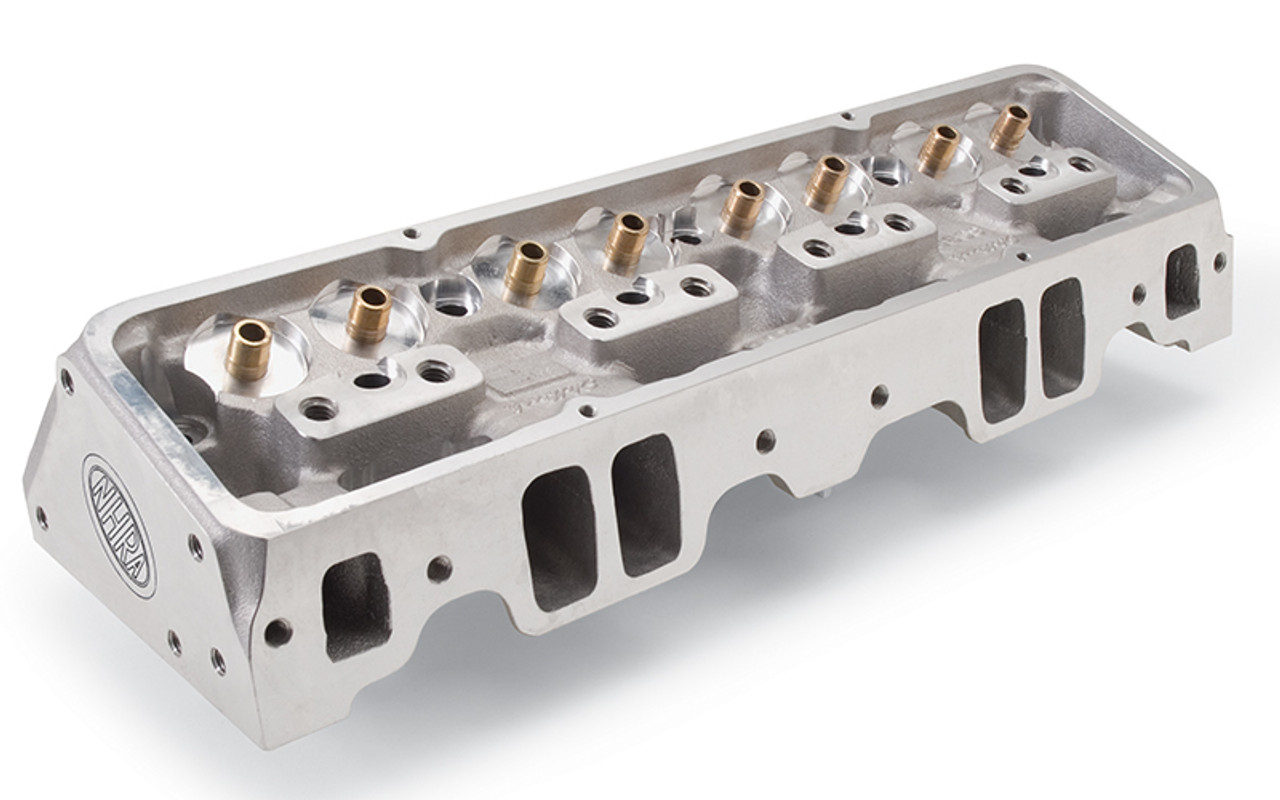Edelbrock Cyl Head SBC Nhra Legal 64cc Straight Plug Bare Single - 60887