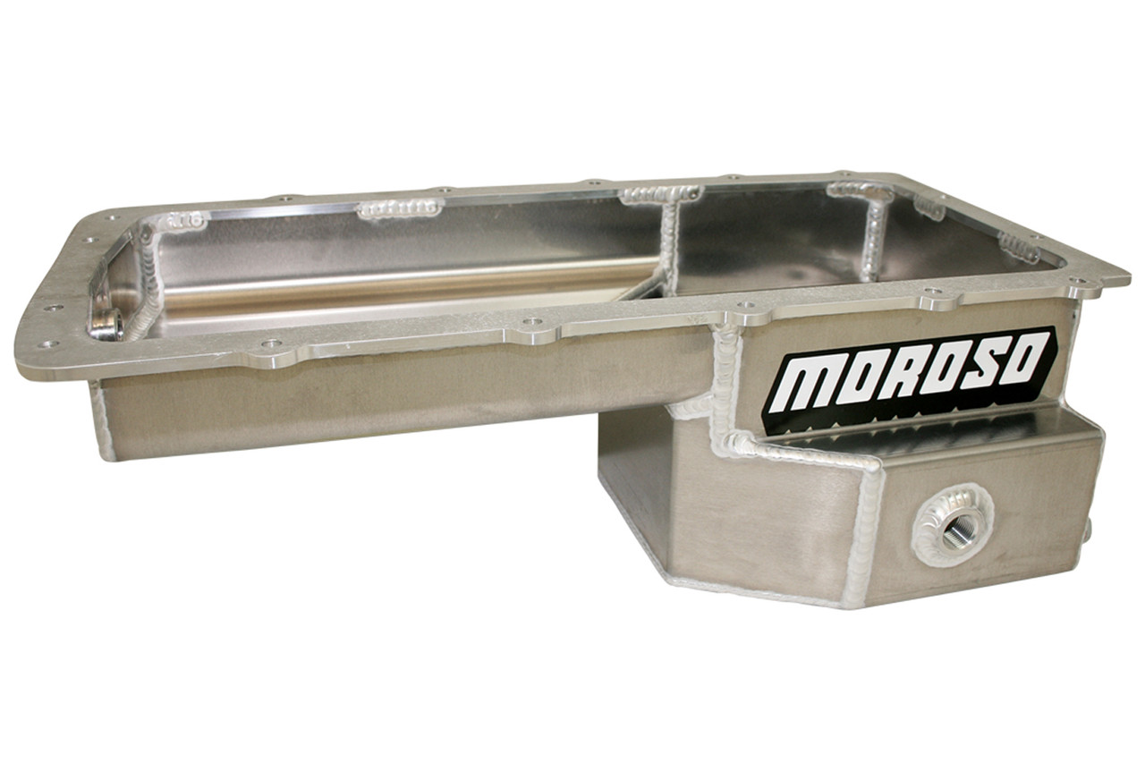Moroso Ford 5.0 Coyote (w/Rear Sump) Drag Race Baffled Wet Sump 9qt Aluminum Oil Pan - 20574