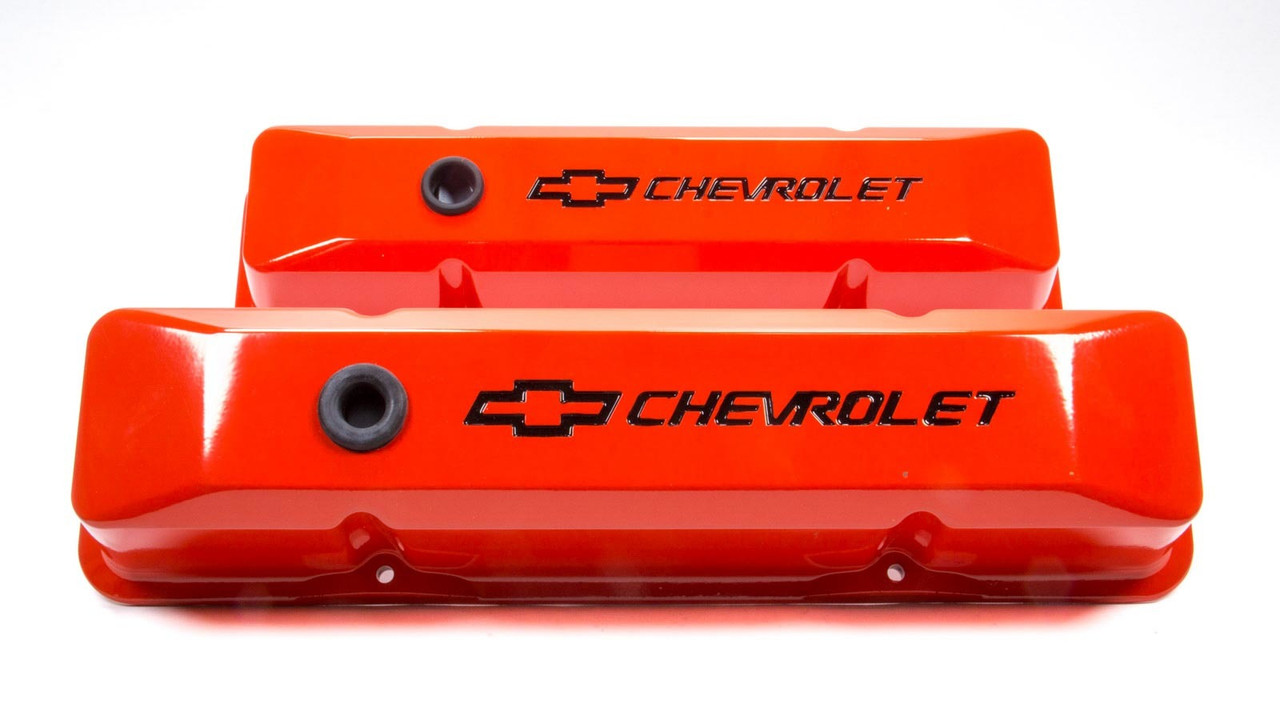 SBC Chevy Orange Diecast V/C's Recessed