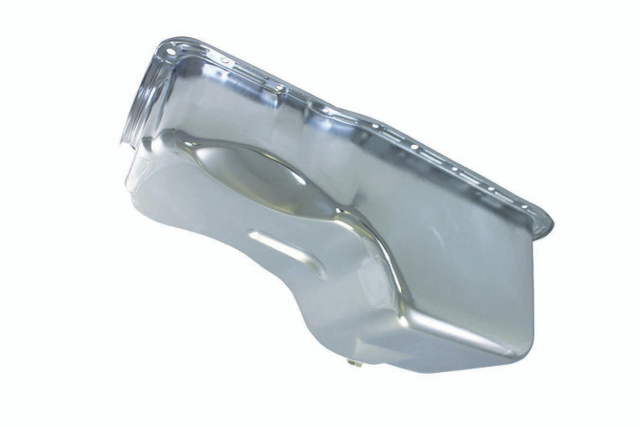 67-81 SBF 351W Steel Stock Oil Pan Chrome