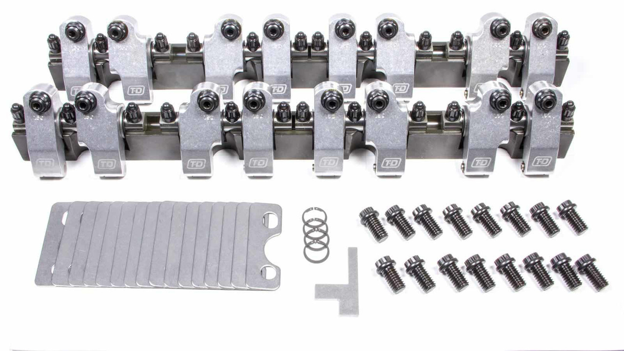 SBC Shaft Rocker Arm Kit - 1.6/1.6 Ratio