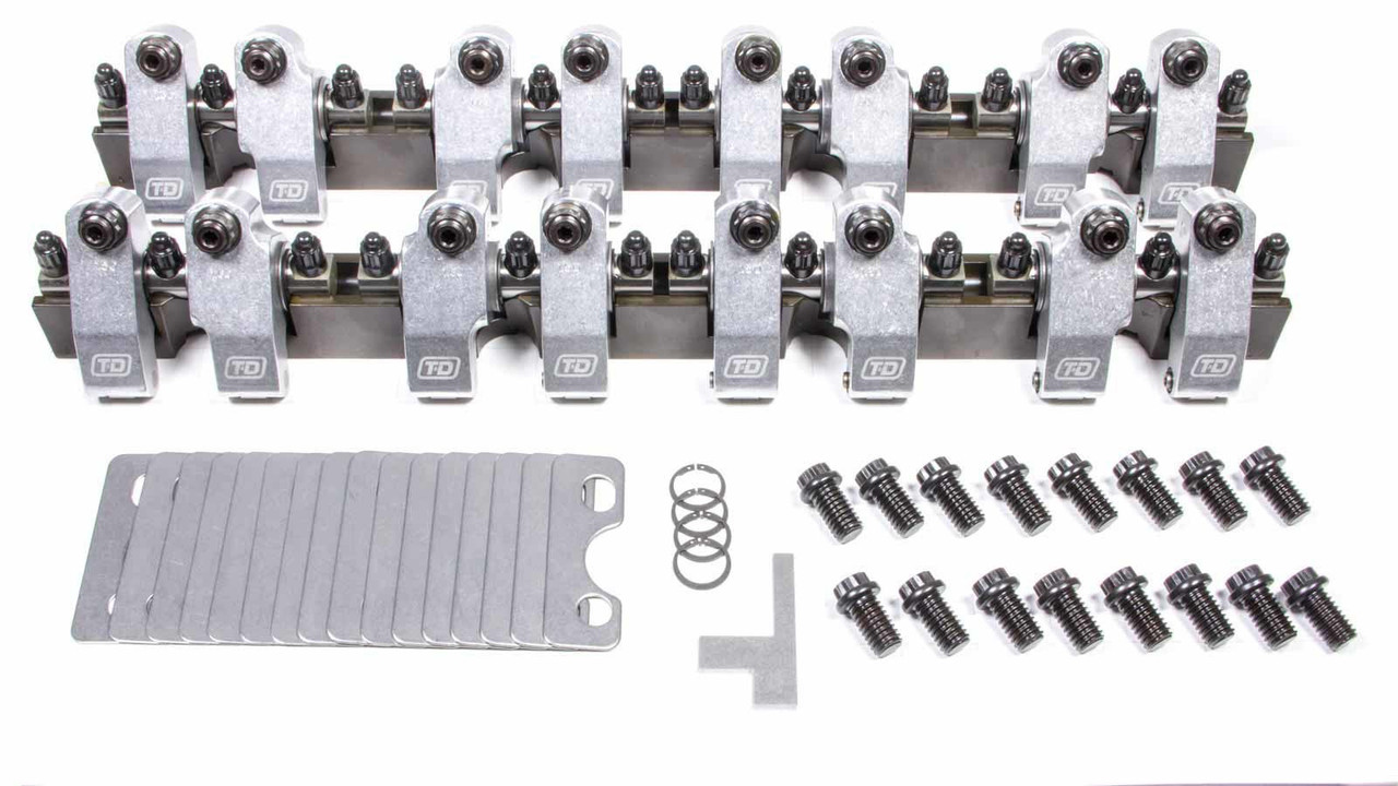 SBC Shaft Rocker Arm Kit - 1.6/1.6 Ratio