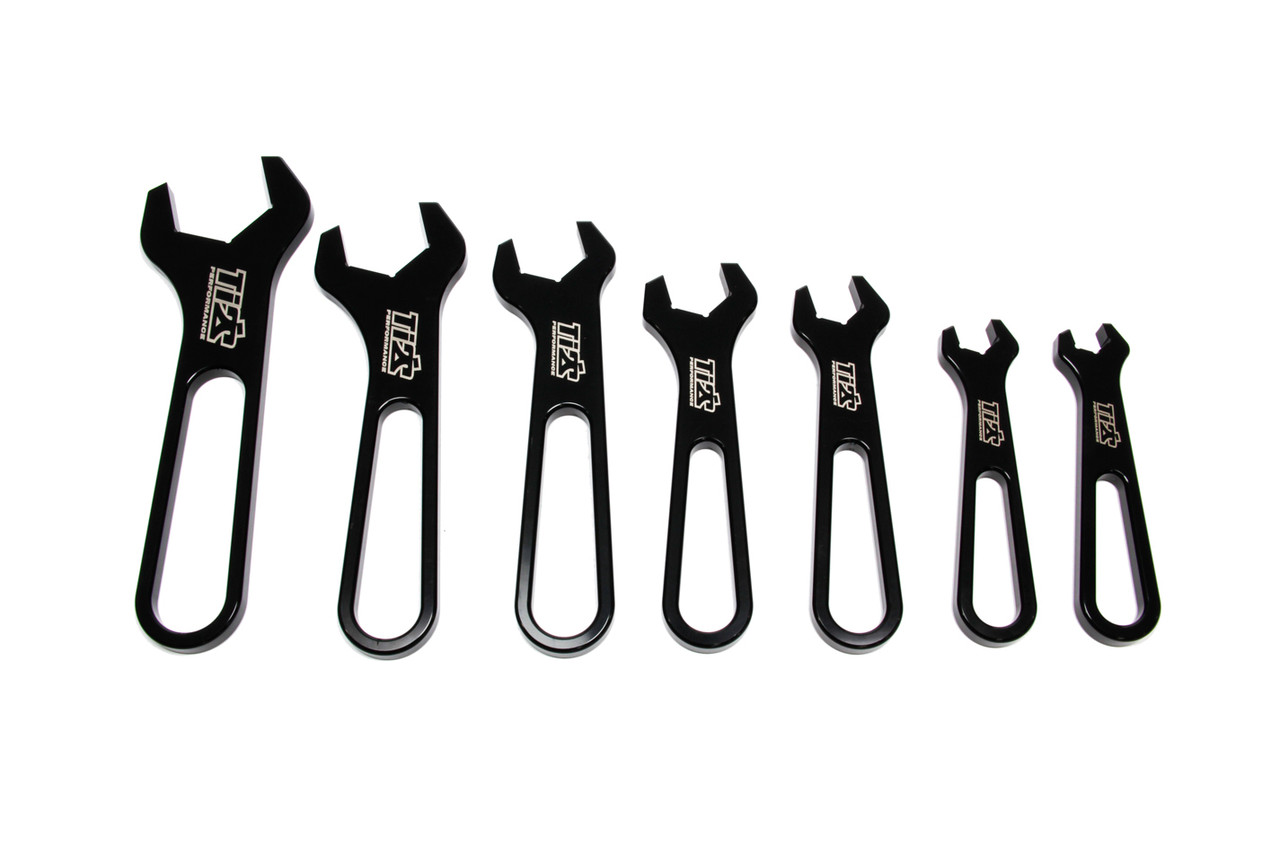 AN Wrench Set Aluminum -3 Through -16 Black