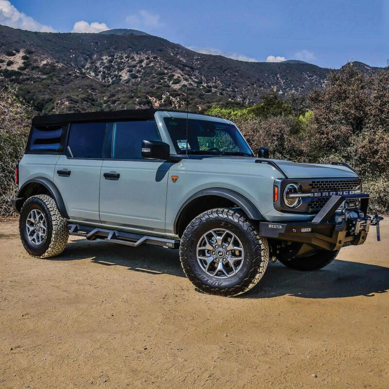 Westin/HDX 2021+ Ford Bronco Drop Nerf Step Bars - Textured Black - 56-14195 Photo - Mounted