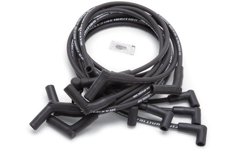 Edelbrock Spark Wire Set SBF 83-96 500 Ohm Resistance Black (Set of 10) - 22704