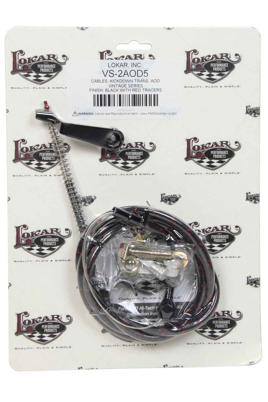 Vintage Series Ford Aod Kickdown Cable Black