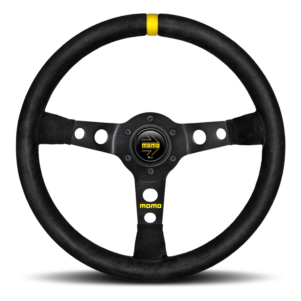 MOD 07 Steering Wheel Black Suede