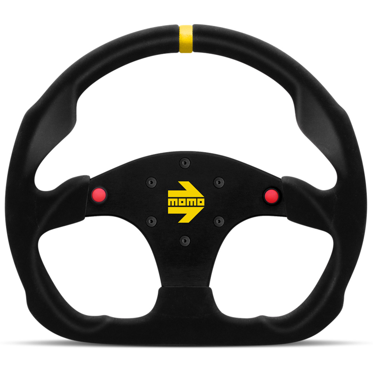 MOD 30 Steering Wheel Black Suede w/Buttons