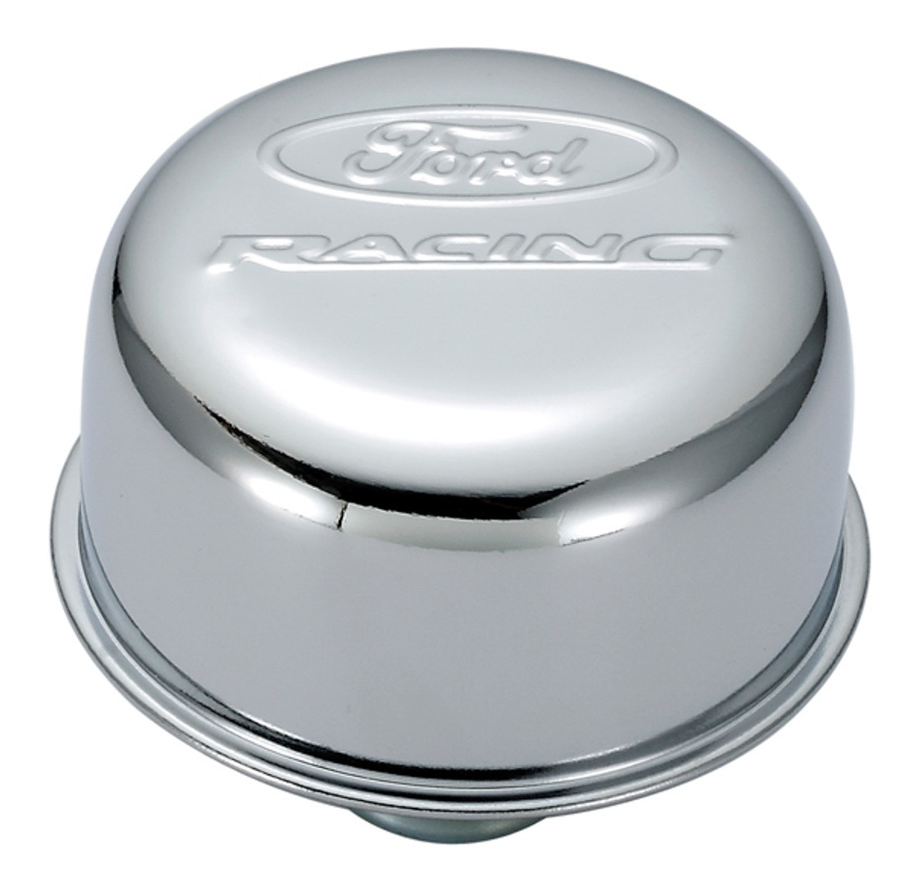 Ford Racing Air Breather Cap Chrome Push-In
