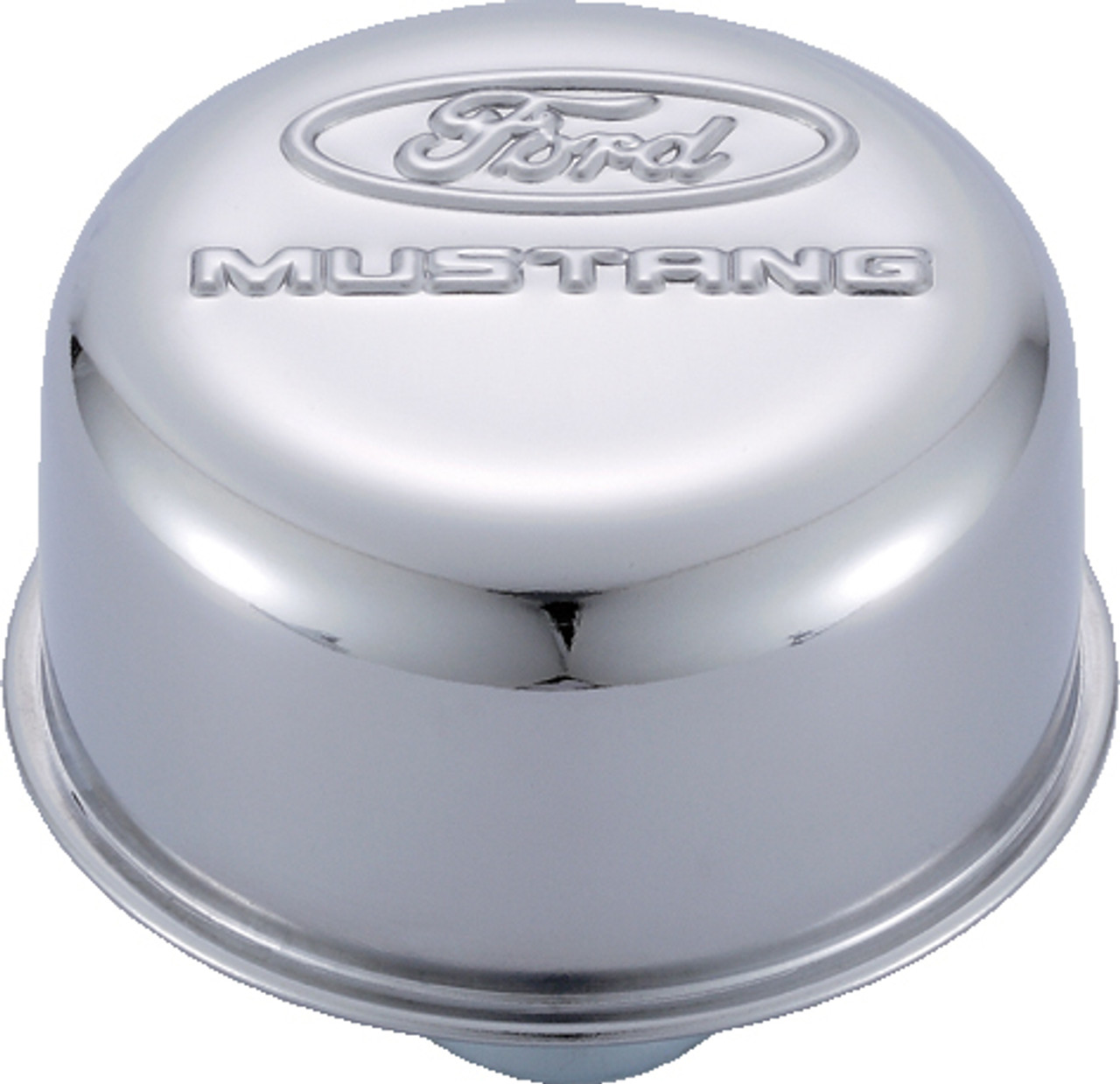 Mustang Air Breather Cap Chrome Push-In