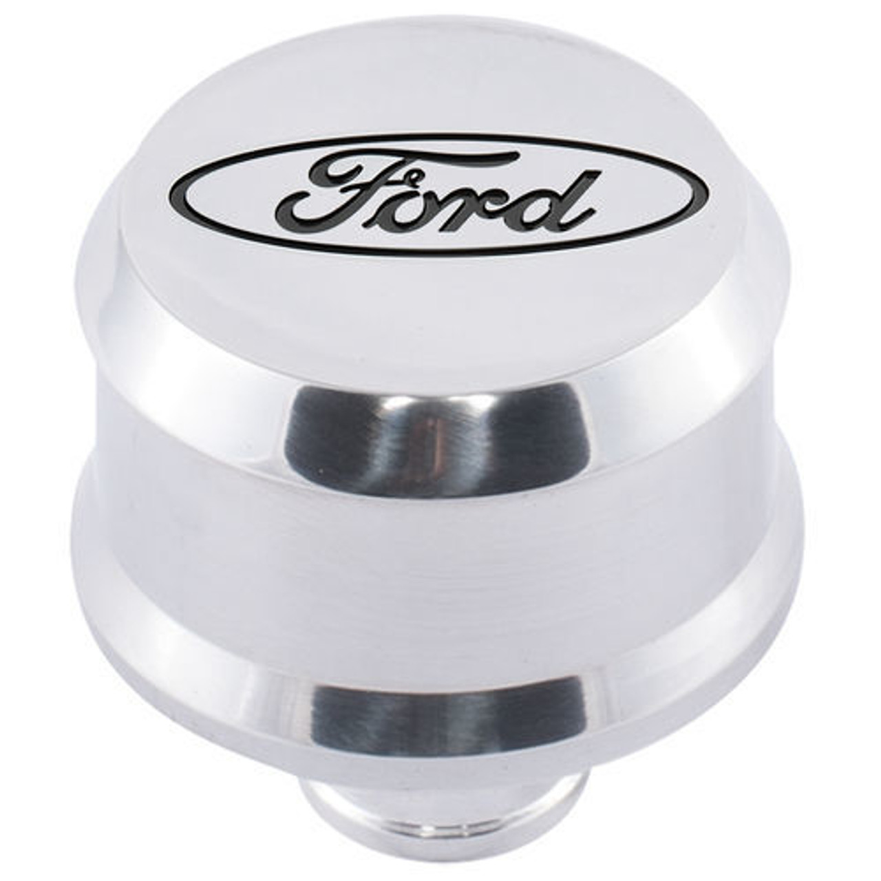Ford Slant-Edge Breather Recessed Black Oval Pol