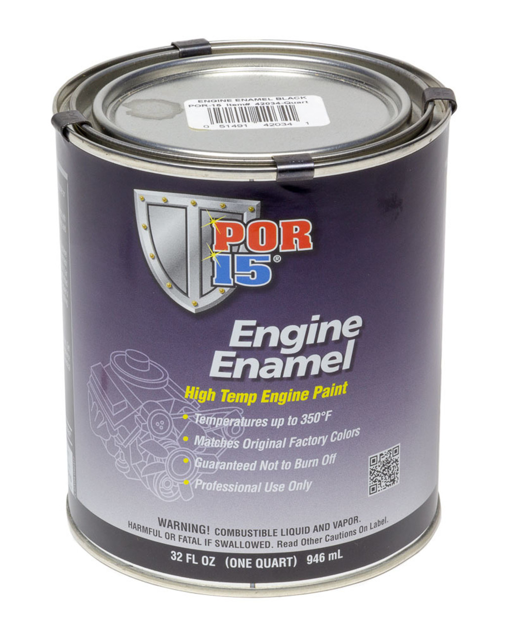 Engine Enamel Black Quart