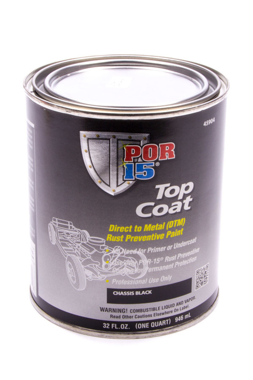 Top Coat Chassis Black Paint Quart