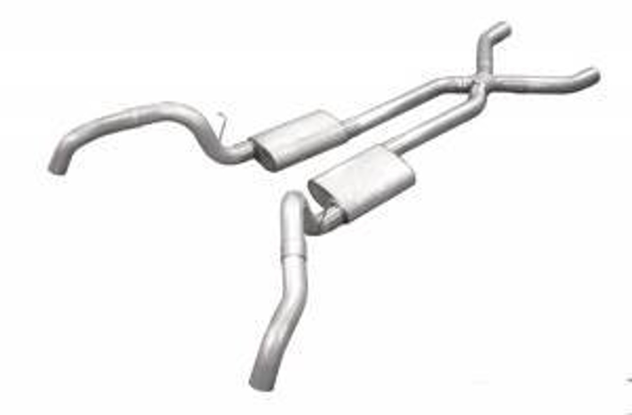 67-69 Camaro Crossmember Back Exhaust Kit 2.5in