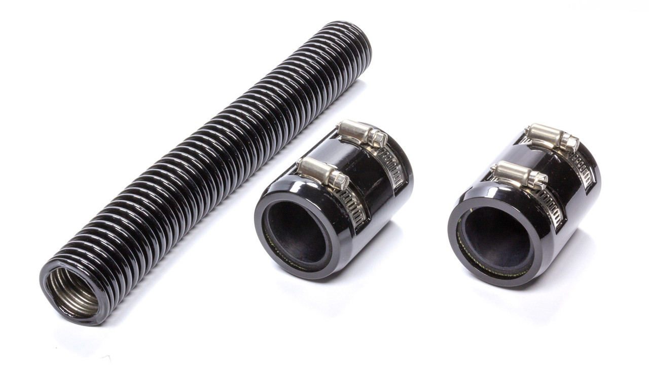 Black 48in Stainless Radiator Hose Kit