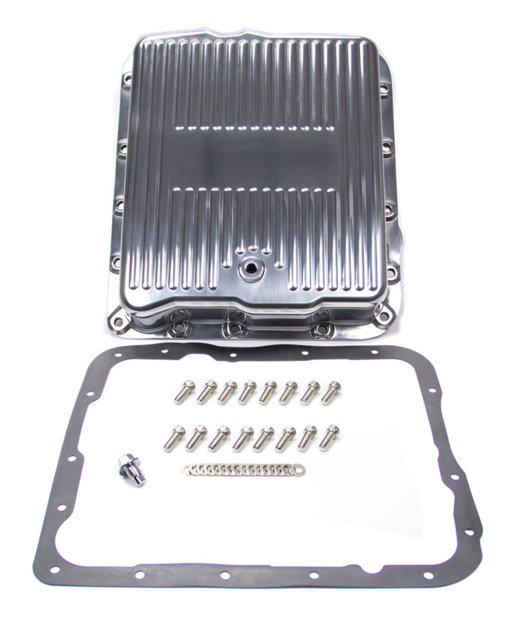 GM 700R4 4L60 Alum Trans Pan Polished