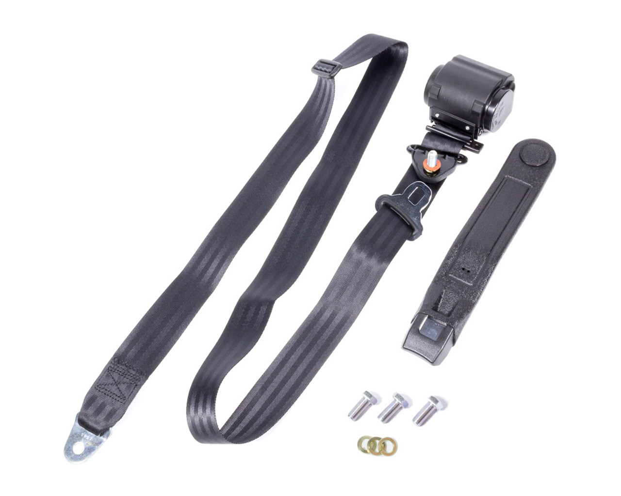 3 Point Retractable Lap Belt Black