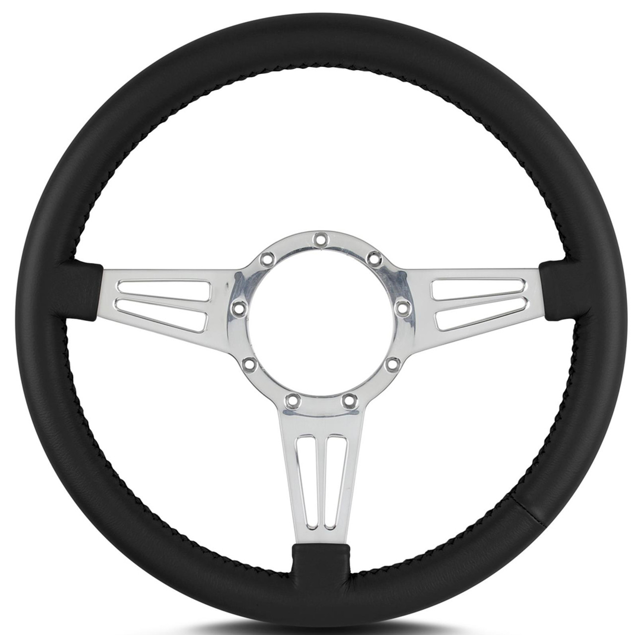 Steering Wheel Mark 4 Do uble Slot Pol. w/Blk Wra