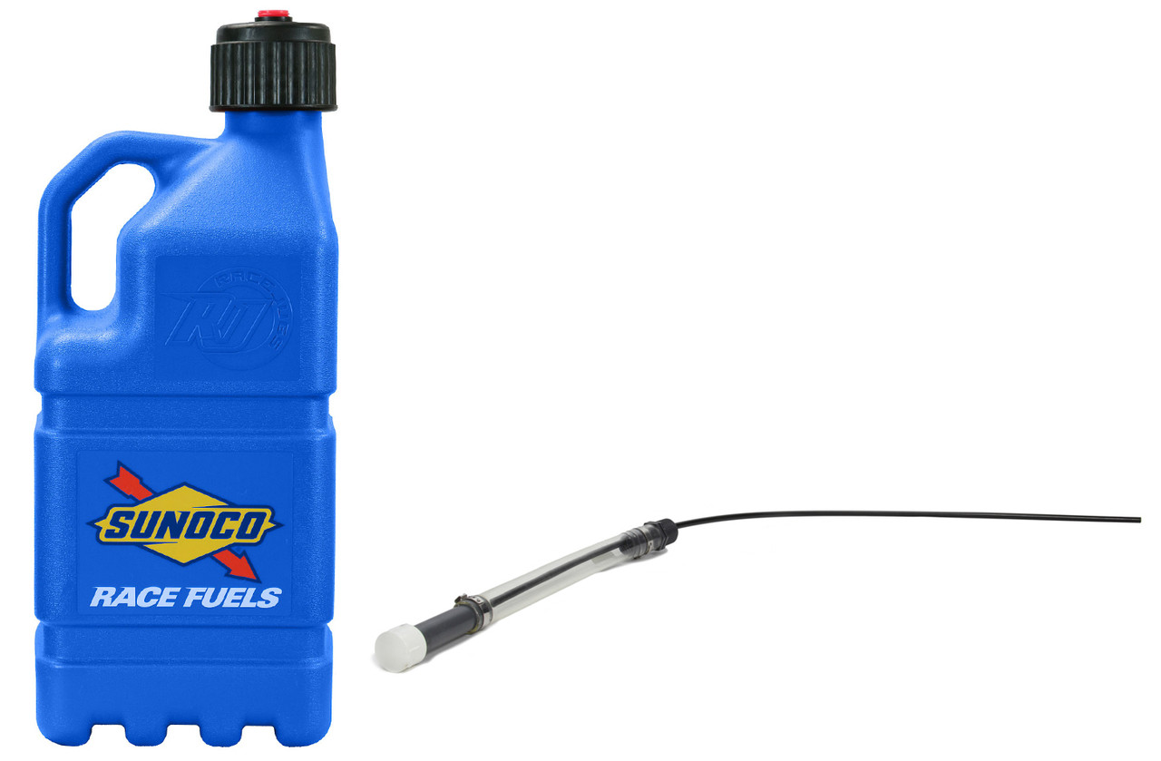 Blue Sunoco Race Jug Gen 2 w/ Filler Hose