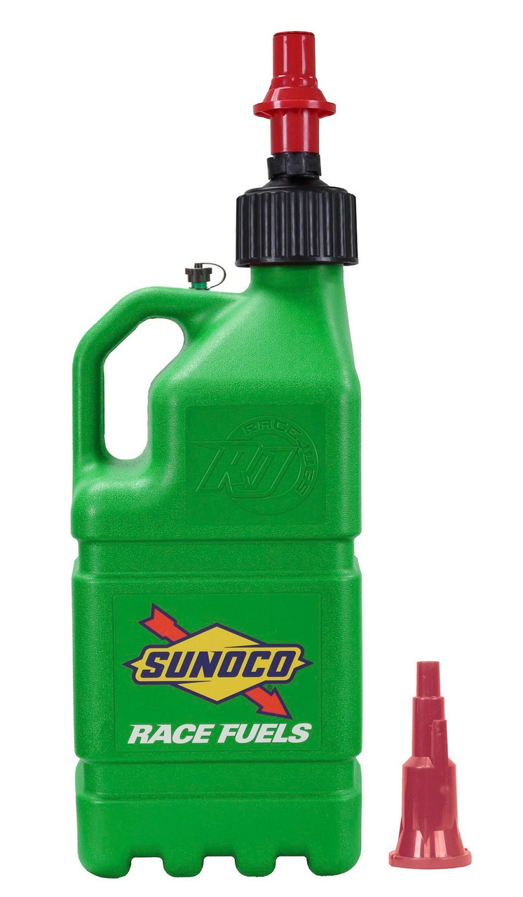 Green Sunoco Race Jug w/ Fastflo Lid & Vehicle