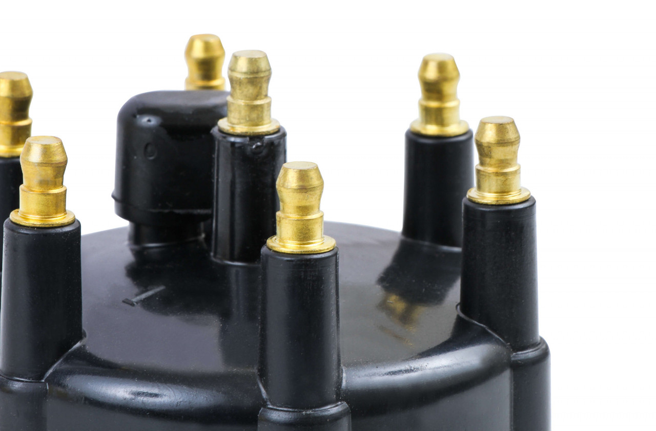 ACCEL Distributor Cap - Dodge 3.9L, V6 - Male - HEI Style - Black (ACC-1120328)
