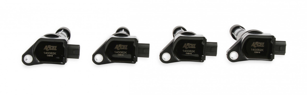 ACCEL Ignition Coil - 2008-2015 Honda and Acura 2.4L, 4-cylinder, Black, 4-Pack (ACC-1140082K-4)