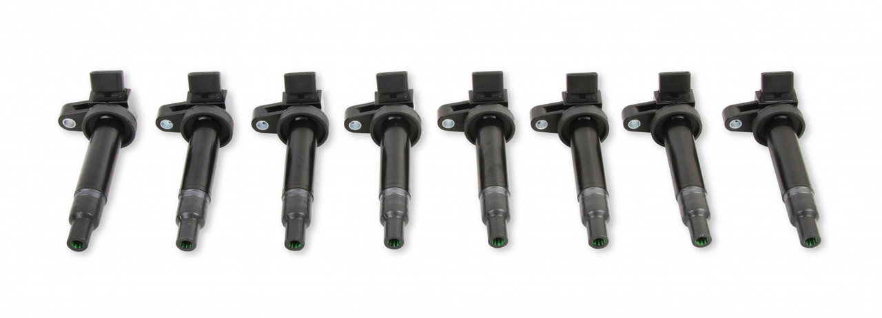 ACCEL Ignition Coils - 1998-2010 Toyota, 4.7L/Lexus 4.3L, V8 Engines, 8-Pack, Black (ACC-1140083K-8)