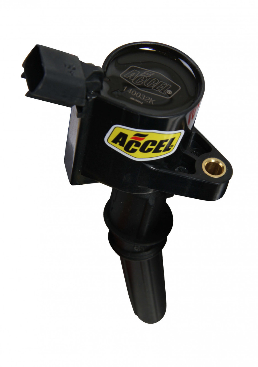 ACCEL Ignition Coil - SuperCoil - 1998-2008 Ford 4.6L/5.4L/6.8L 2-valve modular engines - Black -Individual (ACC-1140032K)