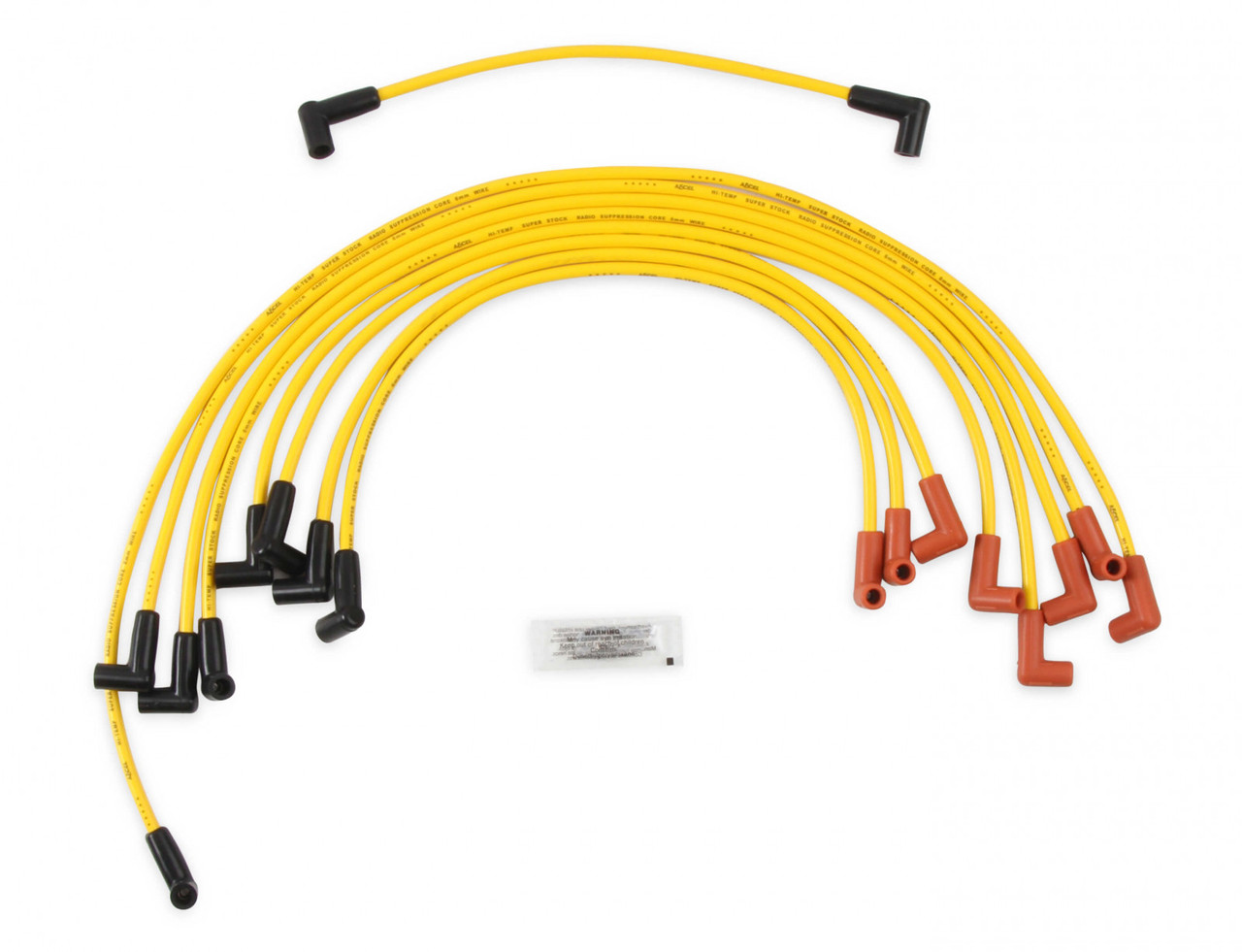 ACCEL Spark Plug Wire Set - 8mm - Yellow with HEI Stock Style Boots (ACC-14048)
