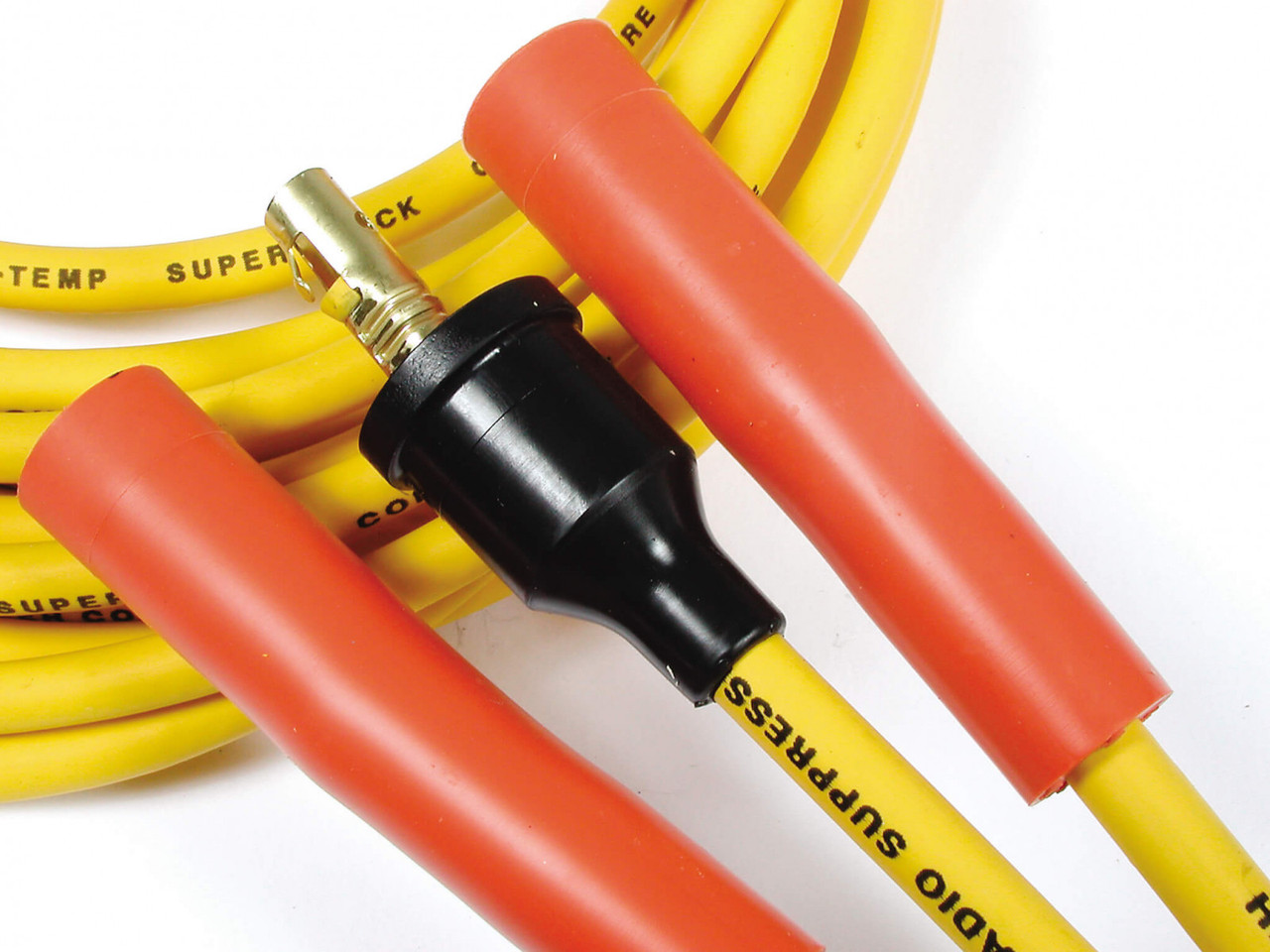 ACCEL Spark Plug Wire Set - Universal Fit - Straight Boots - 6 cyl - Yellow (ACC-14021ACC)