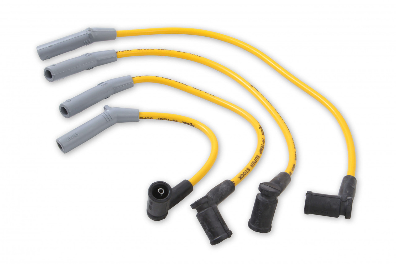 ACCEL Spark Plug Wire Set - Super Stock Spiral 8mm - 77-80 Ford Fiesta - Yellow (ACC-25153)