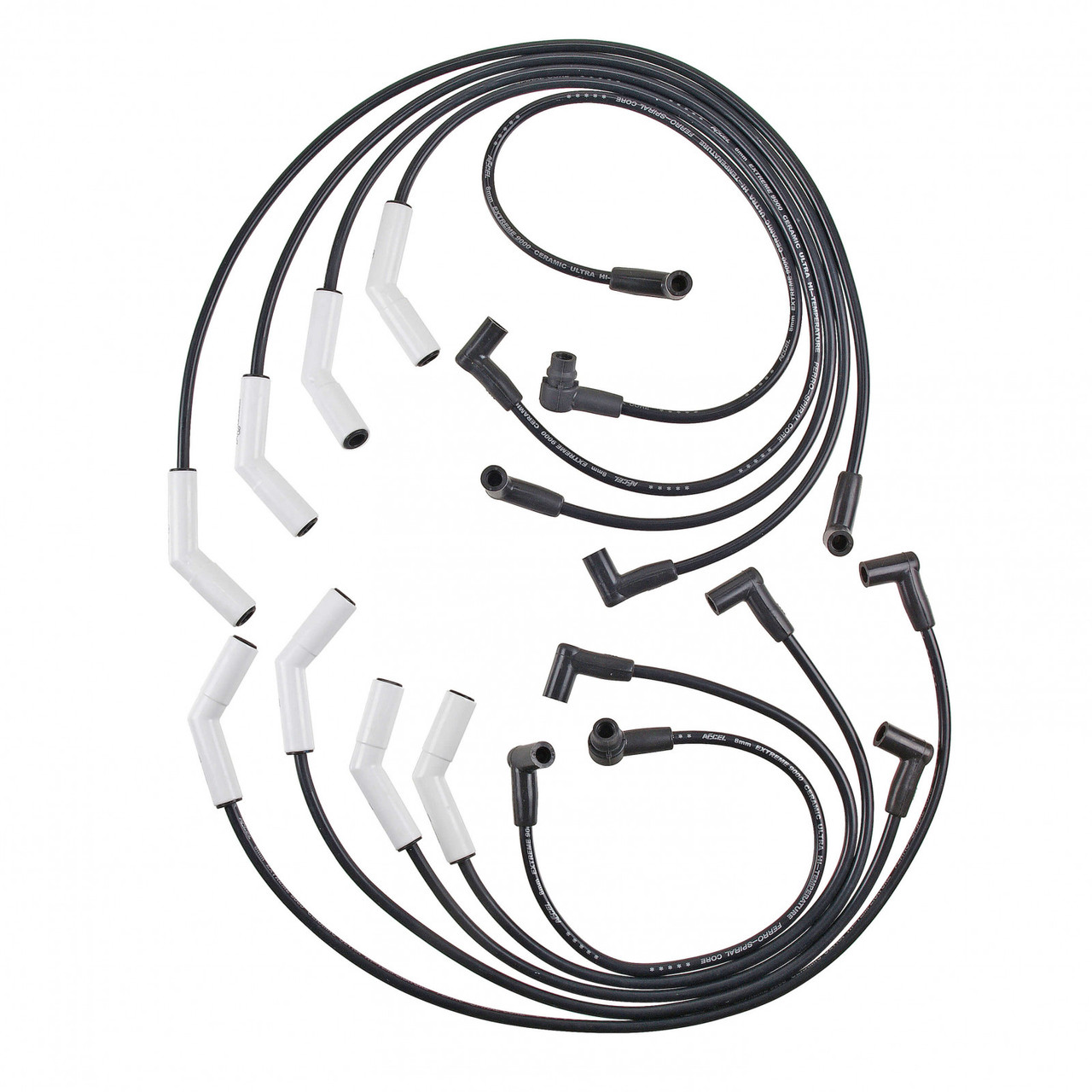 ACCEL Spark Plug Wire Set - Extreme 9000 Ceramic Boot - Ford Mustang 86-93 / Ford Truck 88-98 7.5L (ACC-19056C)