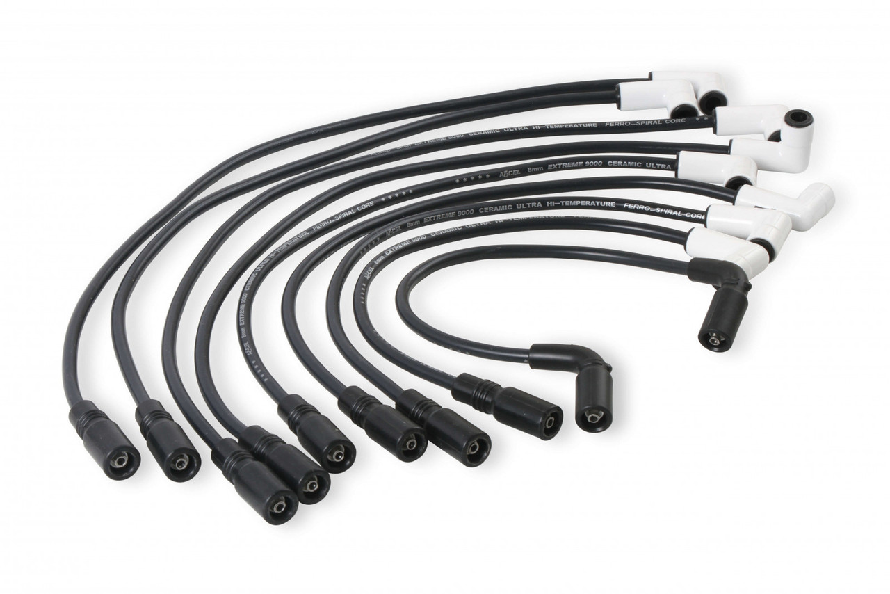 ACCEL Spark Plug Wire Set - Extreme 9000 Ceramic Boot - Chevy / GMC Trucks 5.0/5.7L Vortec V8 1996-2000 (ACC-29042C)
