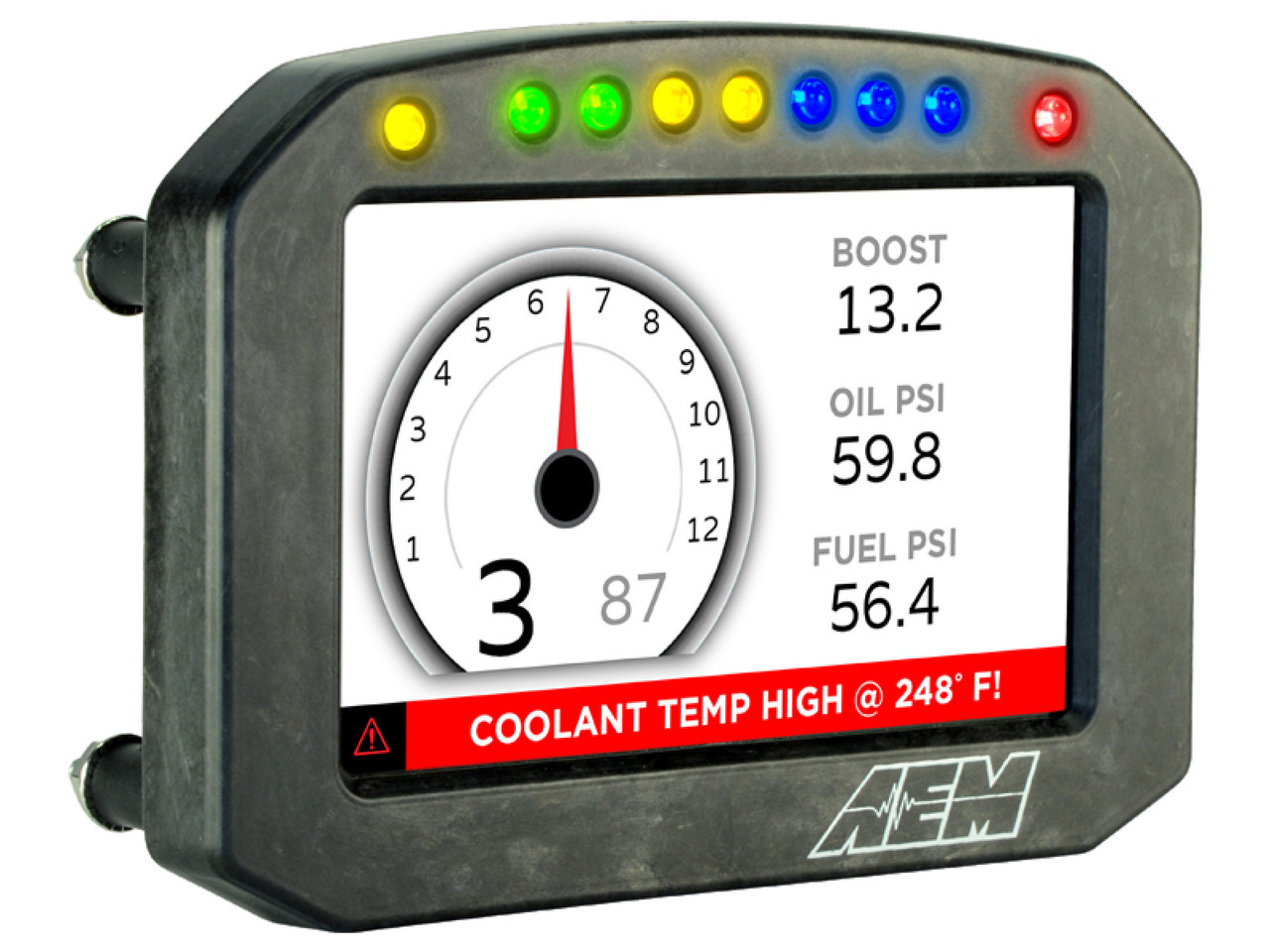 AEM CD-5 Carbon Flat Panel Digital Racing Dash Display - Non-Logging / GPS Enabled (AEM-305602F)