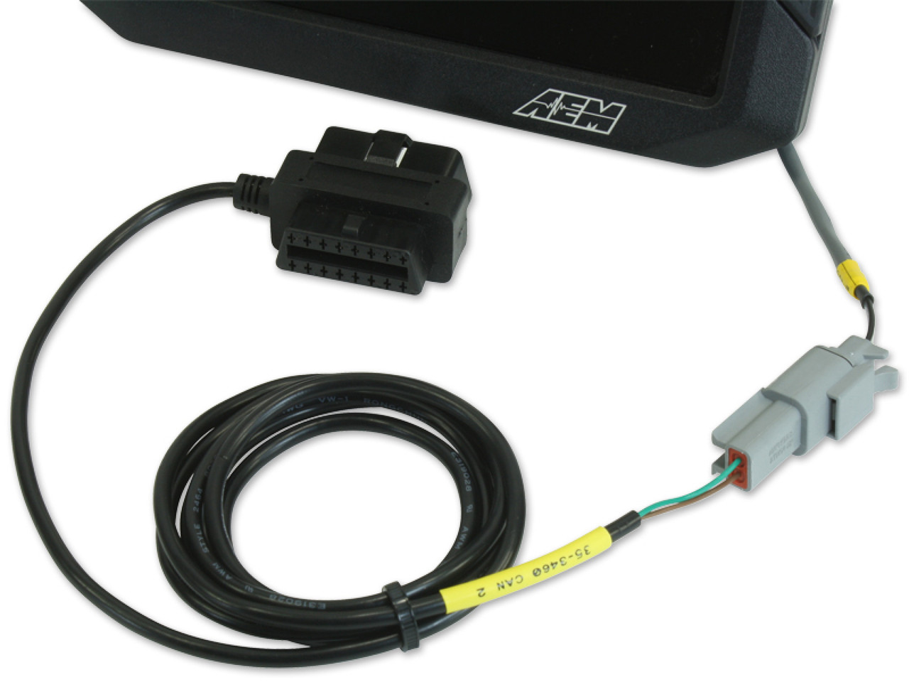 AEM CD Dash OBDII CAN Plug & Play Adapter Harness (AEM-302217)