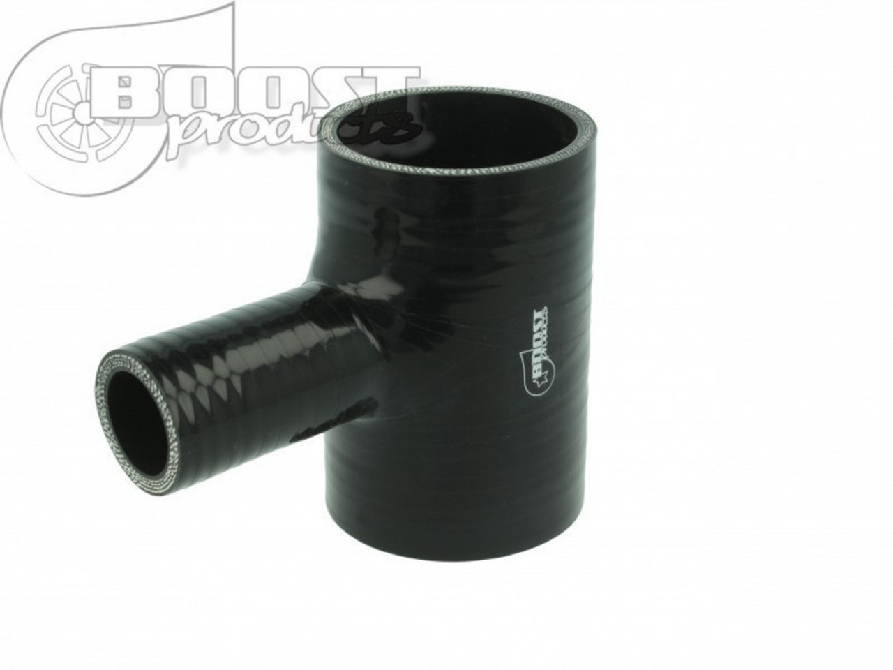 BOOST Products Silicone T-piece Adapter 76mm (3") ID / 25mm (1") Branch ID / Black (BOP-3259907625)