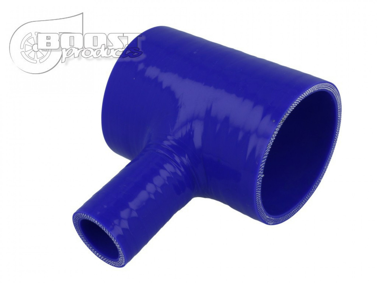 BOOST Products Silicone T-piece Adapter 54mm (2-1/8") ID / 25mm (1") Branch ID / Blue (BOP-3279905425)