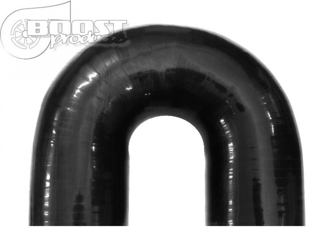 BOOST Products Silicone Elbow 180 Degrees, 65mm (2-9/16") ID, Black (BOP-3256000650)