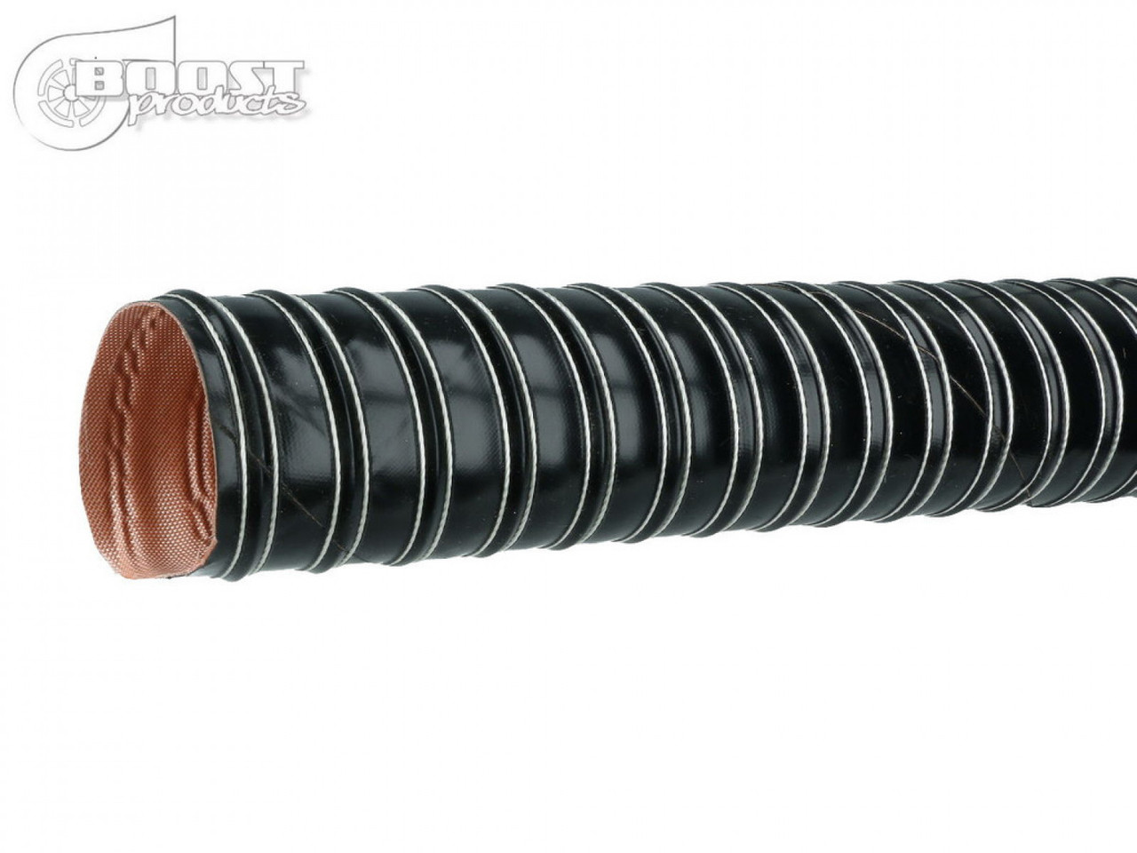 BOOST Products Silicone Air Duct Hose 51mm (2") ID, 2m (6') Length, Black (BOP-IN-KS-051-2B)