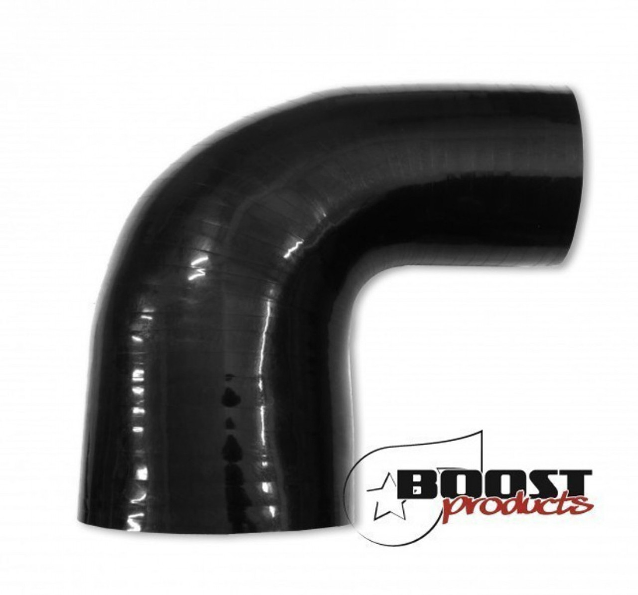 BOOST Products Silicone Reducer Elbow 90 Degrees, 32 - 25mm (1-1/4" - 1") ID, Black (BOP-3259032025)