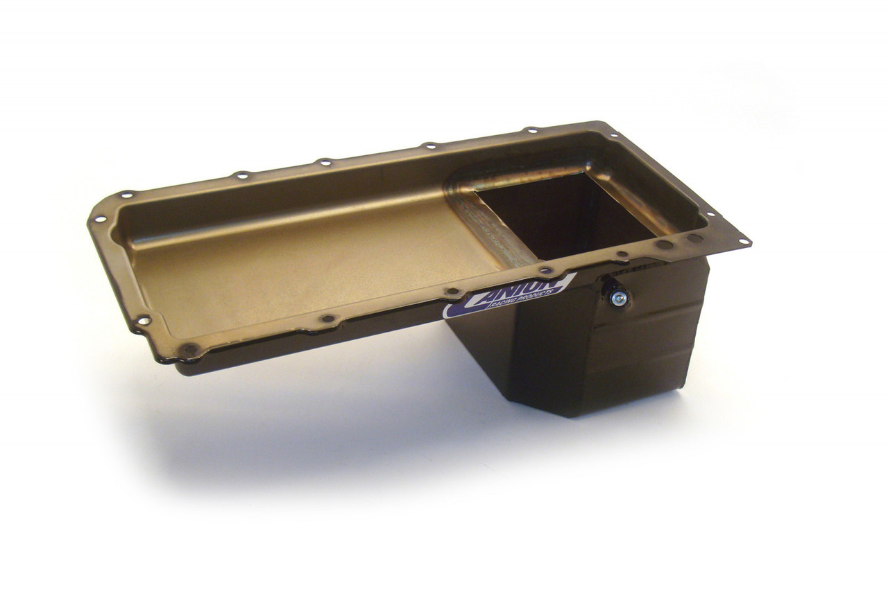 Canton 16-278 Oil Pan For LS Chevy S10 Truck Conversion Black Powder Coat (CRP-16-278)