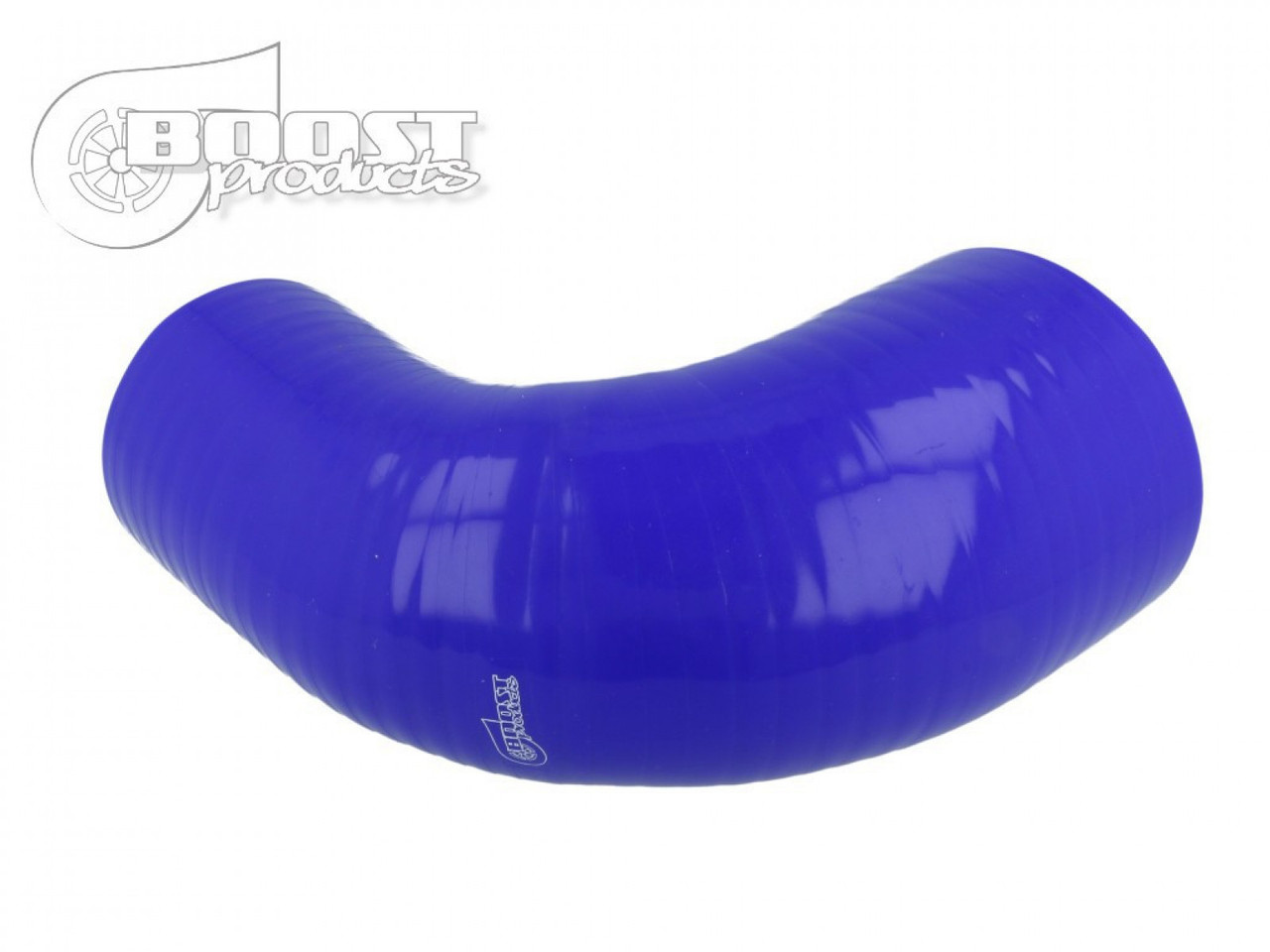 BOOST Products Silicone Reducer Elbow 90 Degrees, 60 - 51mm (2-3/8" - 2") ID, Blue (BOP-3279060051)