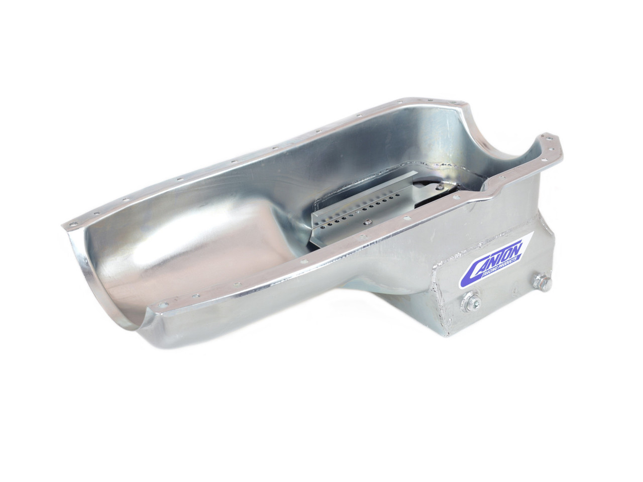 Canton 15-502 Oil Pan Oldsmobile 307-455 Street Road and Drag Race Pan Baffled (CRP-15-502)